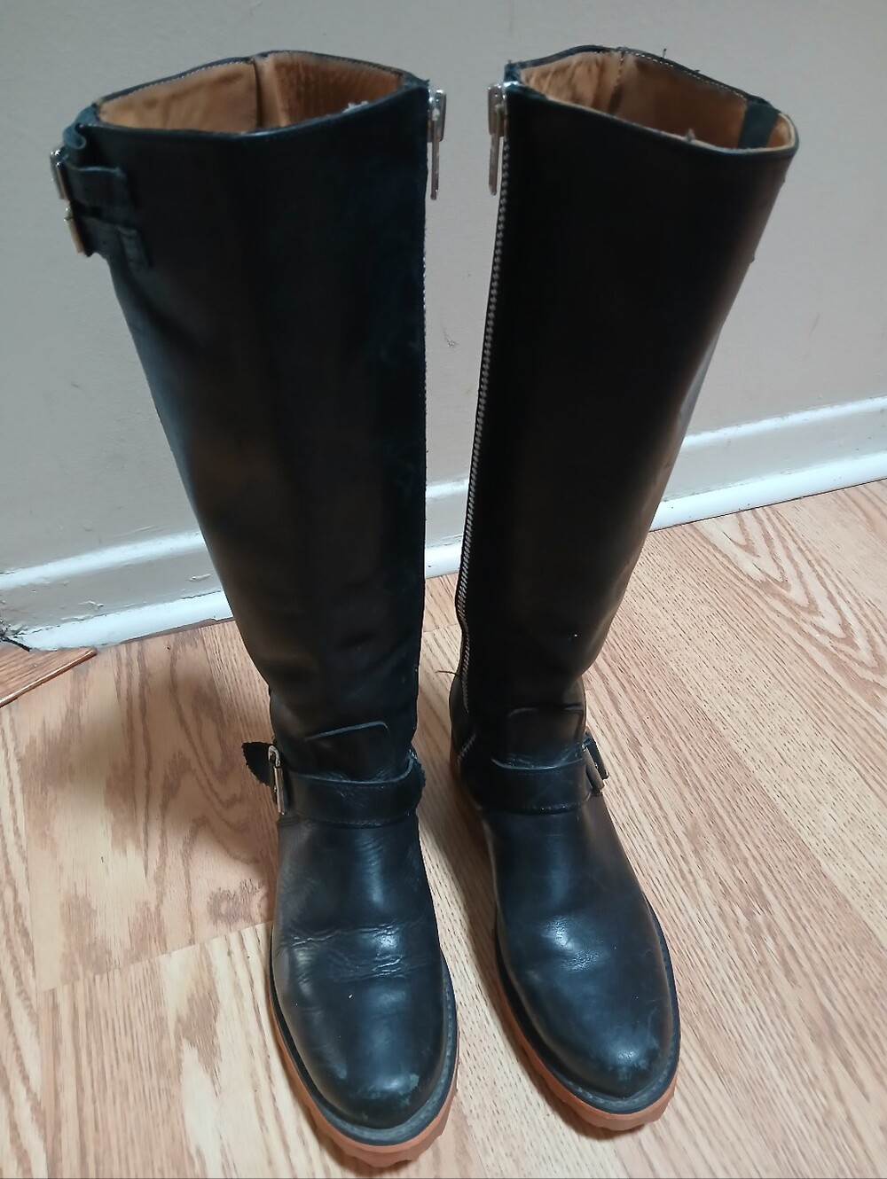 John Fluevog Bond Girl Tall Engineer Boots Y2K Sz:7.5